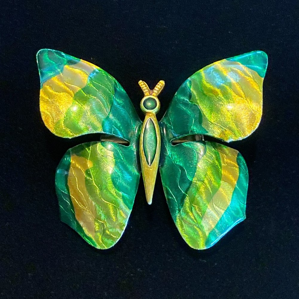 Vintage Signed Made in Germany Butterfly Brooch